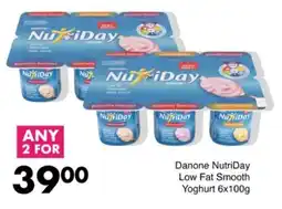 Save Hyper Danone NutriDay Low Fat Smooth Yoghurt offer