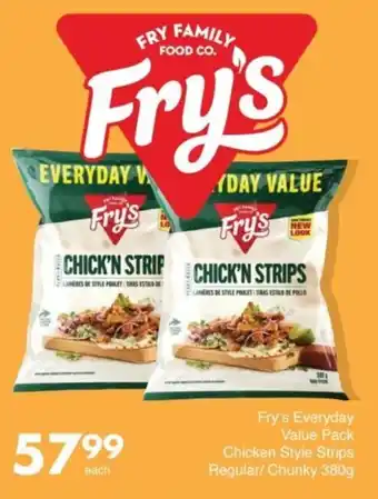 Save Hyper Fry's Everyday Value Pack Chicken Style Strips Regular/ Chunky offer
