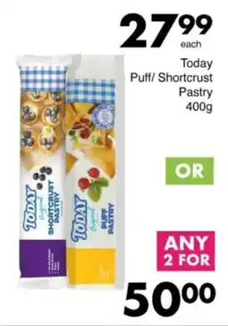 Save Hyper Today Puff/ Shortcrust Pastry offer