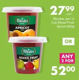Save Hyper Rhodes Jam In Cup Mixed Fruit/ Apricot offer