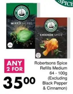 Save Hyper Robertsons Spice Refills Medium offer