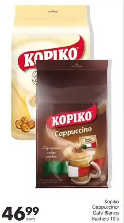 Save Hyper Kopiko Cappuccino/ Cafe Blanca Sachets offer