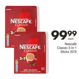 Save Hyper Nescafé Classic 3 In 1 Sticks offer