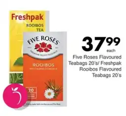 Save Hyper Five Roses Flavoured Teabags/ Freshpak Rooibos Flavoured Teabags offer