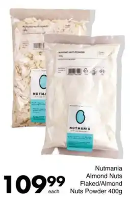 Save Hyper Nutmania Almond Nuts Flaked/ Almond Nuts Powder offer