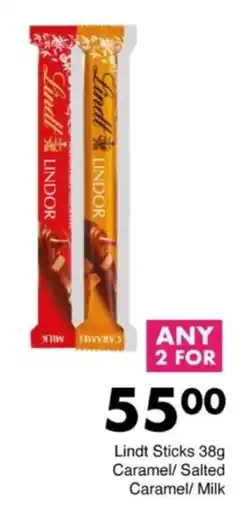 Save Hyper Lindt Sticks Caramel/ Salted Caramel/ Milk offer