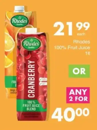 Save Hyper Rhodes 100% Fruit Juice offer