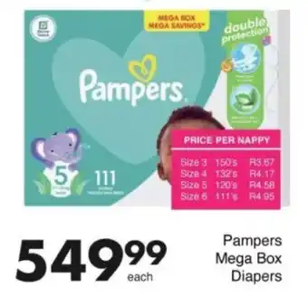 Save Hyper Pampers Mega Box Diapers offer