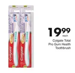 Save Hyper Colgate Total Pro Gum Health Toothbrush offer