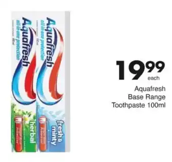Save Hyper Aquafresh Base Range Toothpaste offer