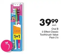 Save Hyper Oral B 3 Effect Classic Toothbrush Value Pack offer