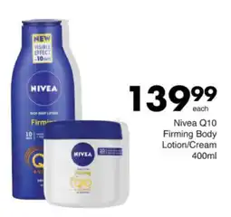 Save Hyper Nivea Q10 Firming Body Lotion/ Cream offer