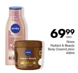 Save Hyper Nivea Radiant & Beauty Body Cream/ Lotion offer