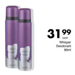 Save Hyper Whisper Deodorant offer