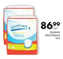 Save Hyper Certainty Adult Diapers offer