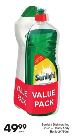 Save Hyper Sunlight Dishwashing Liquid + Handy Andy Bottle offer