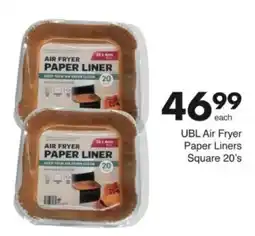 Save Hyper UBL Air Fryer Paper Liners Square offer