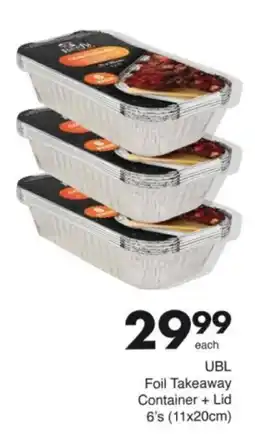 Save Hyper UBL Foil Takeaway Container + Lid offer