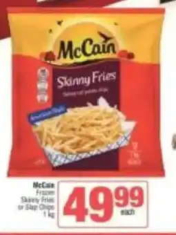 KwikSpar McCain Frozen Skinny Fries or Slap Chips offer