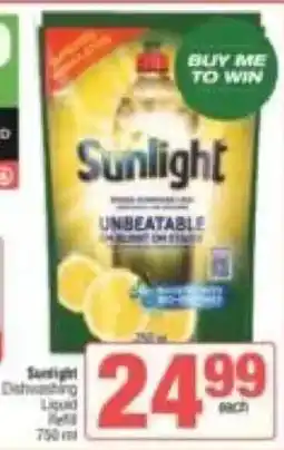 KwikSpar Sunlight Dishwashing Liquid Refill offer