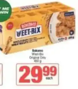 KwikSpar Bokomo Weet-Bix Original Only offer