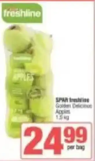 KwikSpar SPAR freshline Golden Delicious Apples offer