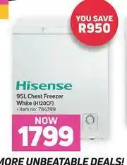 Game Hisense 95Ltr Chest Freezer (White) H120CF offer