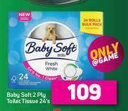 Game Baby Soft 2 Ply Toilet Tissue-24's offer
