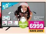 Game Sinotec 50" UHD Android Smart TV offer