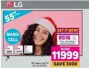 Game LG 55" Nano Cell TV offer