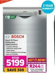 Game Bosch 12 Place Dishwasher SMS24AI01Z offer