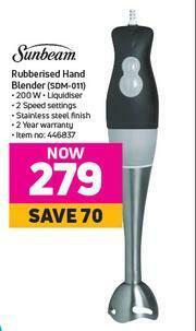 Game Sunbeam Rubberised Hand Blender SDM-011 offer