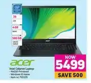 Game Acer 39cm Intel Celeron Laptop offer