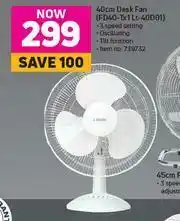 Game Logik 40cm Desk Fan (FD40-Tx 1Lt-40001) offer