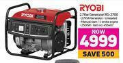 Ryobi 2.7Kw Generator RG-2700