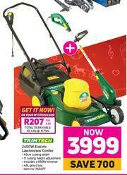 Game Trim Tech 2400W Electric Lawnmower Combo offer