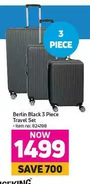 Game Berlin Black 3 Piece Travel Set offer