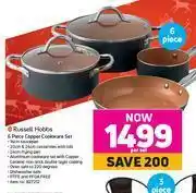 Game Russell Hobbs 6 Piece Copper Cookware Set-Per Set offer