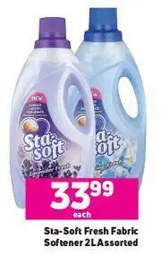 Game Sta-Soft Fresh Fabric Softener Assorted-2Ltr Each offer