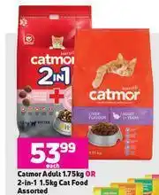 Game Catmor Adult 1.75kg Or 2 In 1 1.5kg Cat Food Assorted-Each offer
