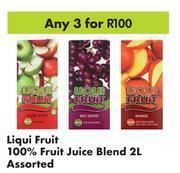 Game Liqui Fruit 100% Fruit Juice Blend Assorted-For Any 3 x 2Ltr offer