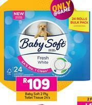 Game Baby Soft 2 Ply Toilet Tissue-24's offer