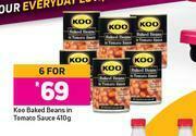 Game Koo Baked Beans In Tomato Sauce-For 6 x 410g offer