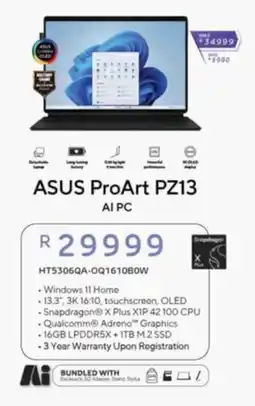 Computer Mania ASUS ProArt PZ13 offer