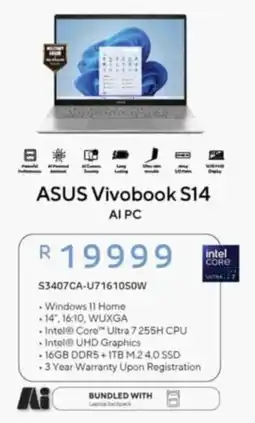 Computer Mania ASUS Vivobook S14 offer