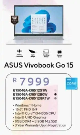 Computer Mania ASUS Vivobook Go 15 offer