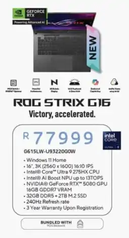 Computer Mania ROG Strix G16 offer