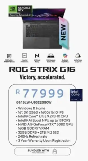Computer Mania ROG Strix G16 offer