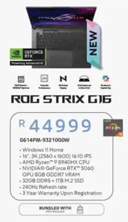 Computer Mania ROG Strix G16 offer