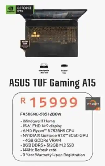 Computer Mania ASUS TUF Gaming A15 offer